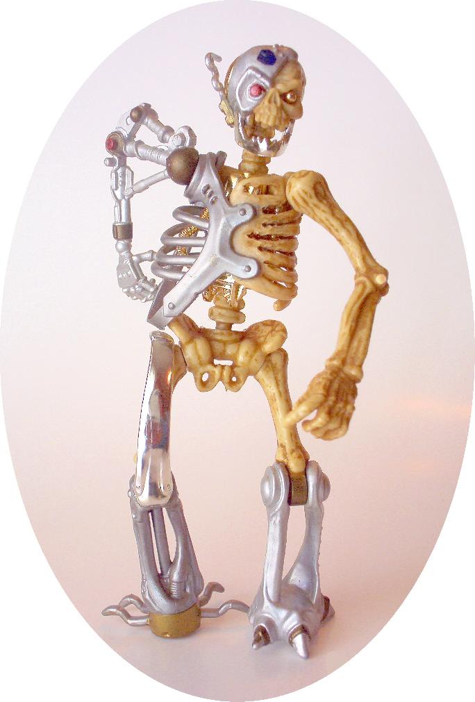 skeleton robot toy